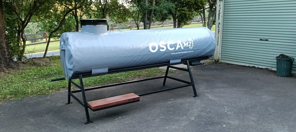 OSCA composter hero image showcasing sustainable organic waste management system and industrial composting equipment