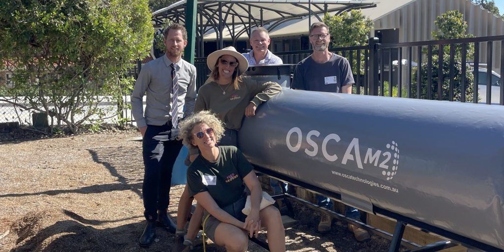 OSCA composter installed at Somerset location in partnership with Seedtheground organization for sustainable waste management